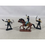 Forte Apache 3 Soldados E 1 Cavalo Gulliver Lote 5