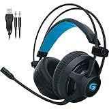 Fortrek H2 Headset Gamer Pro Microfones E Fones De Ouvido Preto Leds Azul 