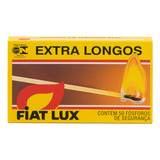 Fósforos Extra Longos 9 4cm Com 50 Unidades Fiat Lux