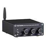 Fosi Audio BT20A Bluetooth 5 0 Áudio Estéreo Amplificador De 2 Canais Receptor Mini Hi Fi Classe D AMP Integrado 2 0 CH Para Alto Falantes Domésticos 100W X 2 Com Controle De Graves E Agudos Tpa3116