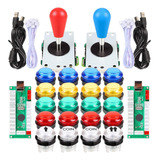 Fosiya Led Arcade Joystick Kit De Botões Elipse Oval Style 8