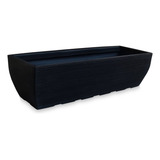 Foster Plast Jmf100 Jardineira Vaso Floreira Plastico Polietileno Horta 100x30 Cor Preto
