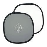Foto Tech Cartão Cinza De 18 Dupla Face E Disco De Equilíbrio De Branco Painel Cinza E Branco Neutro Com Bolsa De Nylon E Abraçadeira Placa De Foco Refletor De Referência Dobrável Para Fotografia