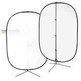 Fotodiox Kit De Painel Difusor Macio Dobrável De 1 62 M X 1 82 M Com Suporte Para Iluminação Externa E De Estúdio