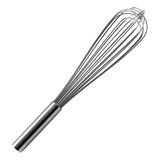 Fouet Batedor Manual De Arame Grosso Rígido Aço Inox 40 5cm