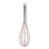 Fouet Batedor Manual De Claras Silicone Cabo Inox Coração