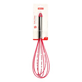 Fouet Fuê Manual Fio Silicone Cabo Aço Inox Cores Sortidas