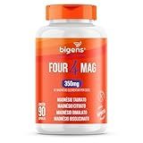 Four Mag- 4 Magnésio -taurato- Citrato- Dimalato- Bisglicinato-- 350mg De Magnésio Elementar- 90 Cápsulas- Bigens
