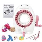 Fovolat Máquina De Tricô De Crochê Kit De Tricô E Crochê Máquina De Teares Com Manivela 22 Agulhas Mini Máquina De Costura E Tricô Anti Queda Para Fazer Roupas E Chapéus