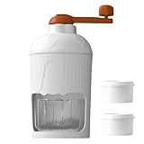 Fovolat Triturador De Manual Máquina Manual De Barbear Para Neve Máquina De Fazer Raspadinhas Smoothies Portáteis Granizo Quebra Máquina De Triturado Com Bandeja De Cubo De Para Uso Externo De