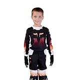 Fox Racing Camiseta Infantil 180 FLORA MOTOCROSS Preta Infantil Média