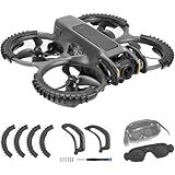 FPVtosky Kit 3 Em 1 Avata 2 Acessórios Avata 2 Para Choques Cardan Protetor De Hélice Capa Protetora De óculos 3 Serve Para Drone DJI Avata 2 E óculos 3