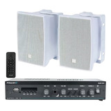 Frahm Slim 1600 Aparelho Som Ambiente Bluetooth Y Jbl C321 Par Caixas Cor Branco