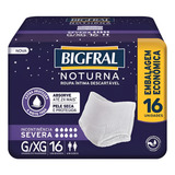 Fralda Bigfral Derma Plus Noturna Econômica G xg 16 Unidades
