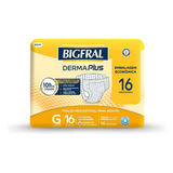 Fralda Bigfral Derma Plus Tamanho G 16 Unidades