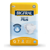 Fralda Bigfral Regular Plus Tamanho G 7 Unidades