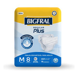 Fralda Bigfral Regular Plus Tamanho M 8 Unidades