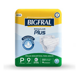 Fralda Bigfral Regular Plus Tamanho P 9 Unidades