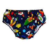Fralda De Banho Reutilizável Sunga Infantil Piscina Fpu 50 