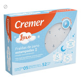 Fralda De Pano Cremer Luxo Estampada Azul Com 5 Unidades