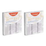 Fralda De Pano Premium Branca Cremer 3 Un 80 Fios Kit C 2 Un