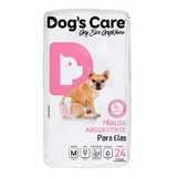Fralda Descartável Higiênica P Cães Fêmea Dogs Care M 24 Un