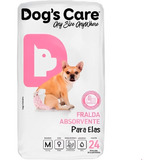 Fralda Descartável Higiênica P cães Fêmea M 24 Un Dog s Care