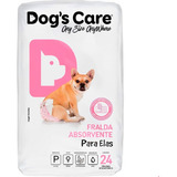 Fralda Descartável Higiênica P cães Fêmea P 24 Un Dog s Care