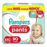 Fralda Descartavel Infant Pampers Premium Care Pants Xxg 90