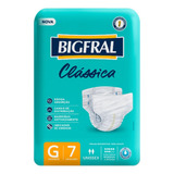 Fralda Geriátrica Bigfral Clássica Tamanho G 8 Pacotes Com