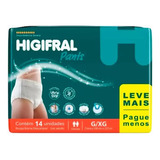 Fralda Geriátrica Higifral Pants Adulto G xg De 14 Unidades