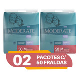 Fralda Geriátrica Moderate Kit 2 Pacotes Tamanho M