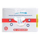 Fralda Geriátrica P M G Xg Promoção Atacado Kifral Gold 50un