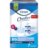 Fralda Geriátrica Tena Confort Tamanho Eg Com 7 Tiras