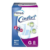 Fralda Geriátrica Tena Confort Tamanho G Com 8 Tiras