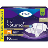 Fralda Geriátrica Tena Slip Noturna Tamanho M 16 Unidades