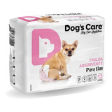 Fralda Higiênica Descartável P Cães Fêmea Dogs Care P 12uni