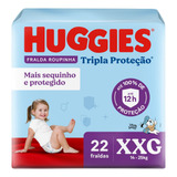 Fralda Huggies Roupinha Tripla Proteção Xxg 22 Unidades
