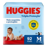 Fralda Huggies Tripla Proteção M 92uni