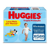 Fralda Huggies Tripla Proteção Xg 66 Un