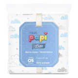Fralda Luxo Com Bainha Estampa Menino 70x67cm Papi 5 Fraldas