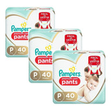 Fralda Pamper Premium Care Pants Kit C/3 Pacotes