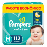 Fralda Pampers Confort Sec M 112