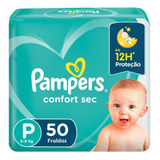 Fralda Pampers Confort Sec P 50