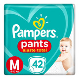 Fralda Pampers Pants Ajuste Total Mega Tamanho M 42 Unidades