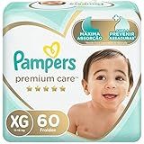 Fralda Pampers Premium Care XG 60 Fraldas