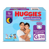 Fralda Roupinha Tripla Proteção Tamanho G Com 28 Unidades De 9 A 12 5kg Huggies