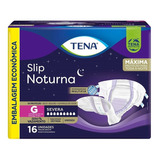 Fralda Tena Slip Noturna Tamanho G Com 16 Fraldas