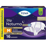 Fralda Tena Slip Noturna Tamanho M Com 16 Fraldas