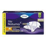 Fralda Tena Slip Noturna   Tamanho  M   Com 24 Fraldas